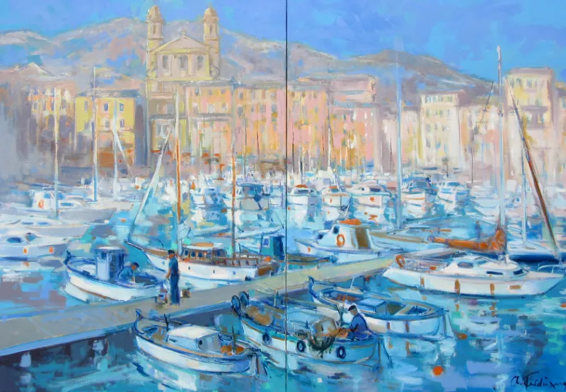 Bastia, le vieux port-168×116 cm