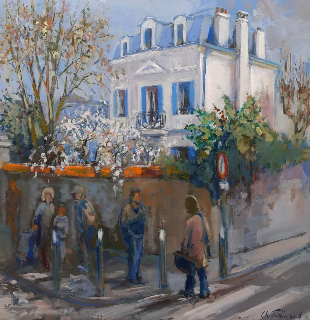 Colombes rue St Denis avant démolition-80×80 cm