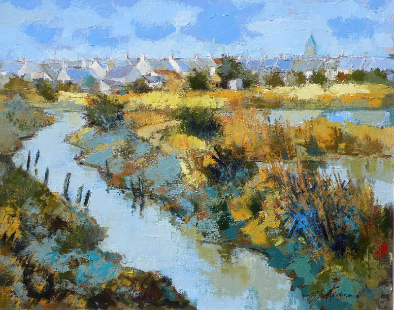 Marais de Saillé-92×73 cm