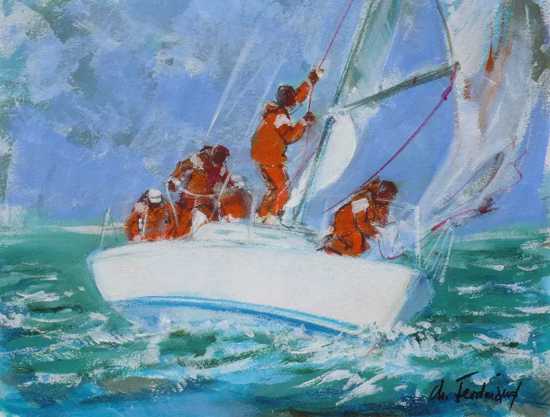 Rentrée du spi – 40×50 cm