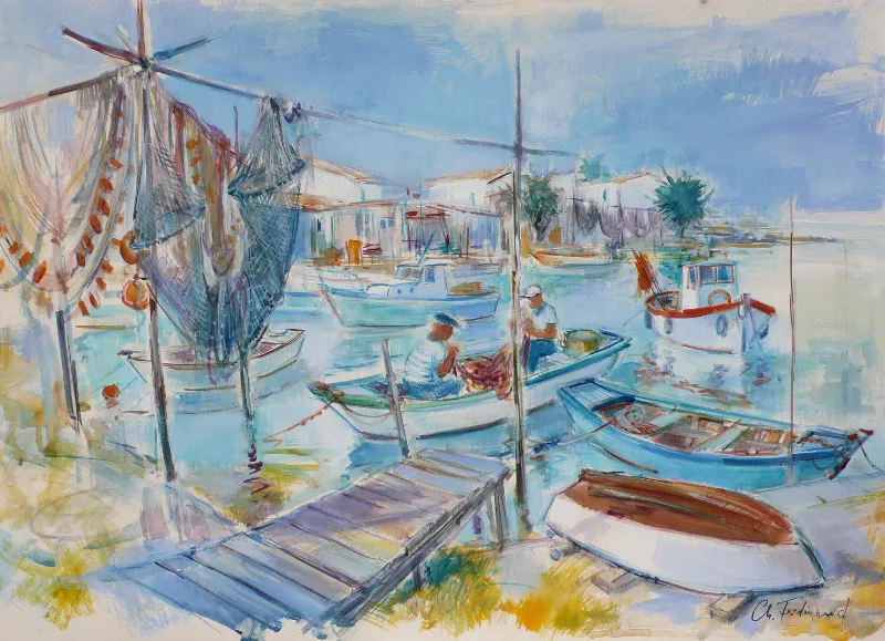 Sète, la Pointe Courte-60×80 cm