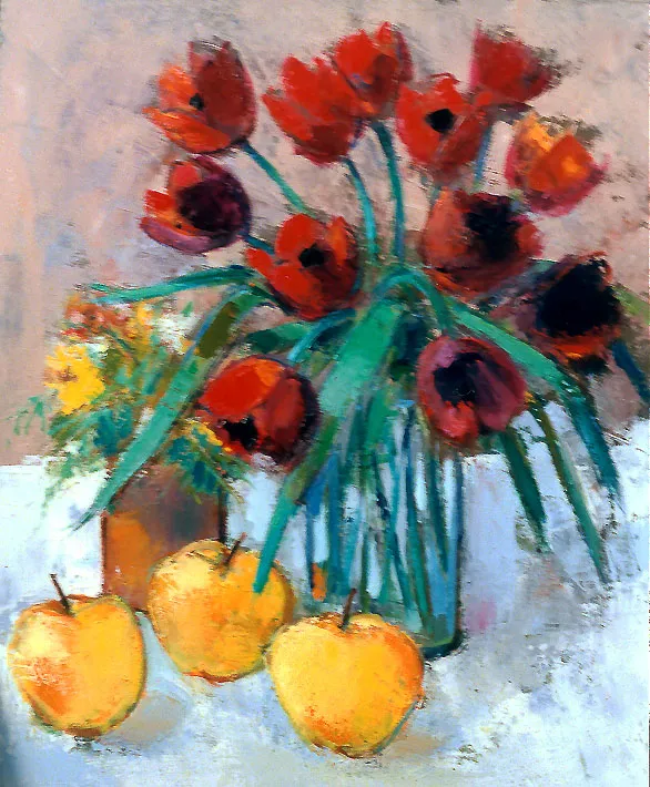 Tulipes rouges-38×46 cm